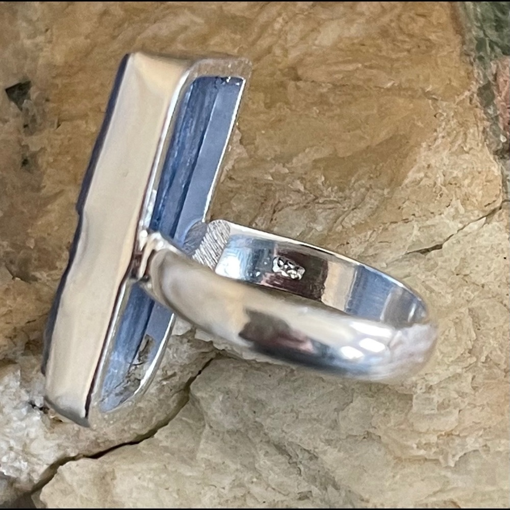 New 🌟 Kyanite Sterling Silver Ring - Picture 4 of 10